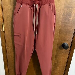 Figs Women's Pants in Rust Red